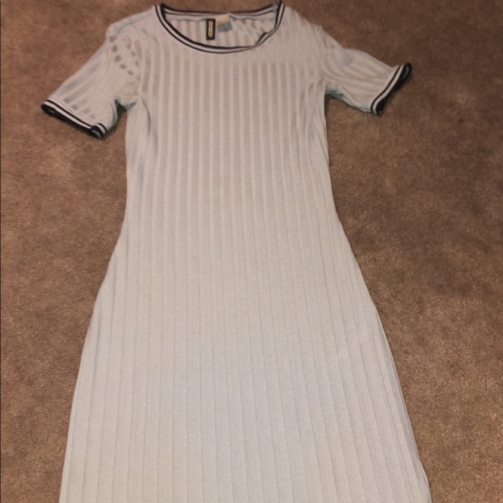 Pastel blue bodycon dress